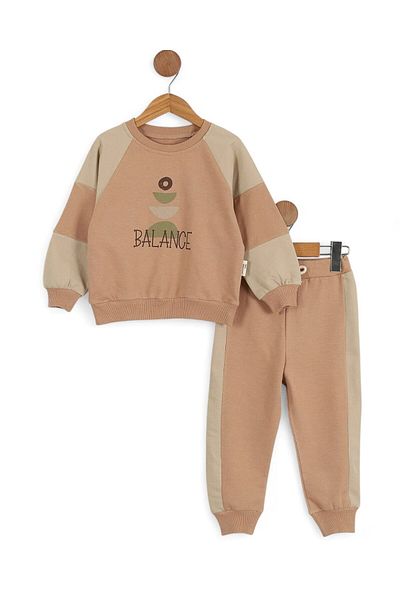 Egelite Boy's Printed 2 Thread Seasonal 2-3-4-5-6 Years Old Bottom Top Tracksuit Set