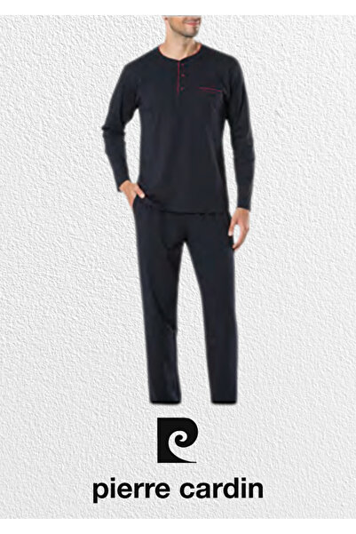 Pierre Cardin Erkek 5 Parça Triko Robdöşambr & Yazlık - Kışlık Pijama Takımı & Deri Terlik (2 Adet Çorap Hediyeli)