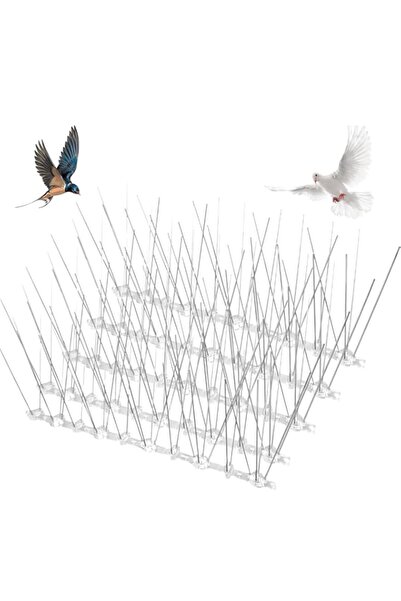 Generic مسامير الطيور مع قاعدة بلاستيكية مرنة مضادة للطيور من الفولاذ المقاوم...