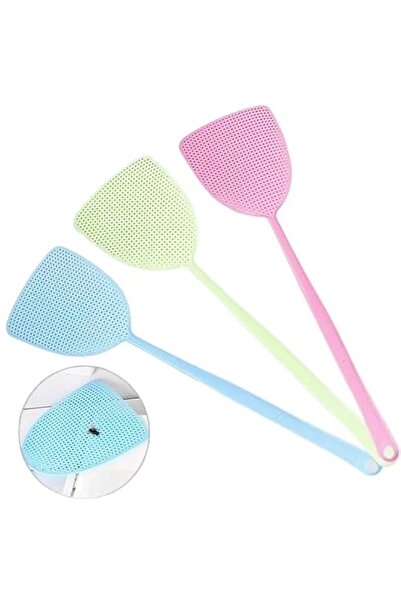 Generic 3 قطع، مضرب ذباب بلاستيكي متين، مضرب ناموس صيفي منزلي، مضرب يدوي بيد ...