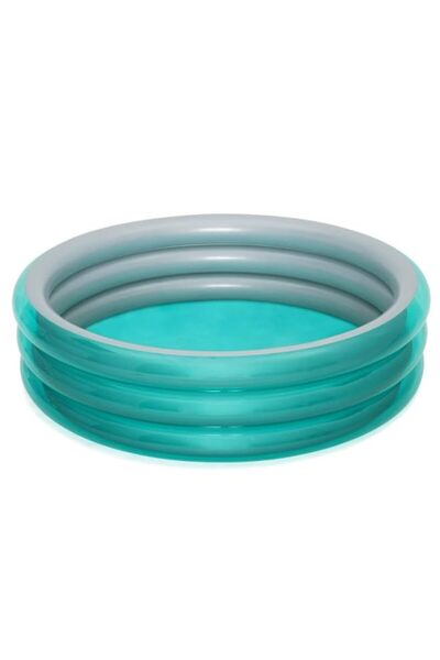 Generic مسبح بست واي كبير معدني بثلاث حلقات، 6 أقدام و7 بوصات × 21 بوصة/2.01 ...