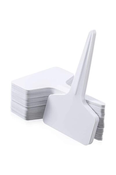 Generic ملصقات نباتية بلاستيكية من بيبي (عبوة من ١٢٠ ملصقًا، لون أبيض)