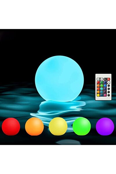 Generic أضواء حمام السباحة العائمة من Borelor، مصباح كروي قابل لإعادة الشحن ع...