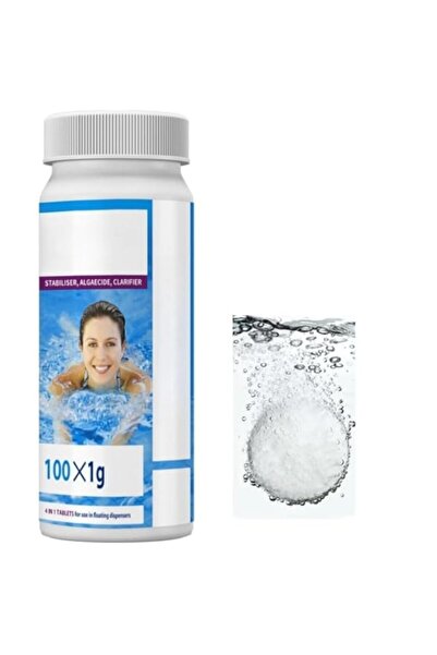 Generic HOGOOD 100g Slow-dissolving Chlorine Tablets Pool Clorine Tablets Alg...