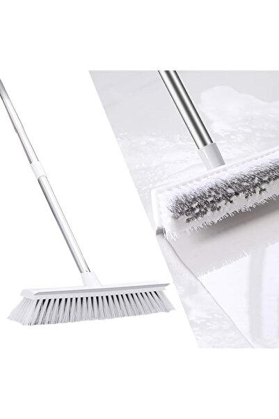 Generic فرشاة تنظيف الأرضيات KMAKII، فرشاة تنظيف بمقبض طويل، فرشاة ذات شعيرات...