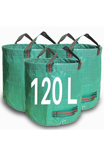 Generic أكياس زوكلايت شديدة التحمل لنفايات الحدائق سعة ١٢٠ لترًا - ٣ أكياس، أ...