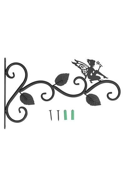 Generic The Hanging Plants Bracket Holder, Wrought Iron Wall Planter Hook for Living Room, Garden, Decorati