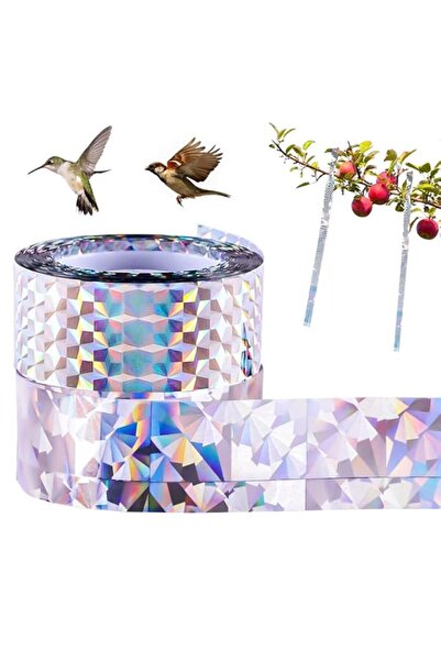 Generic شريط MAKINGTEC طارد للطيور، لفافتان، شريط طارد للطيور، رادع فلاش ثلاث...