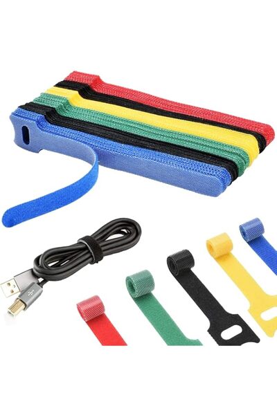 Generic أربطة كابلات ذكية من PYLCO، قابلة للتعديل، 100 قطعة، منظم كابلات كمبي...