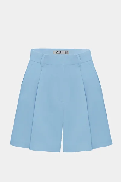 Açelya Okcu High Waist Wed Leg Pocket Detailed Midi Length Shorts