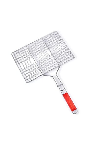 Generic YU WELL Portable Stainless Steel BBQ Barbeque Grill Net with Wooden H...