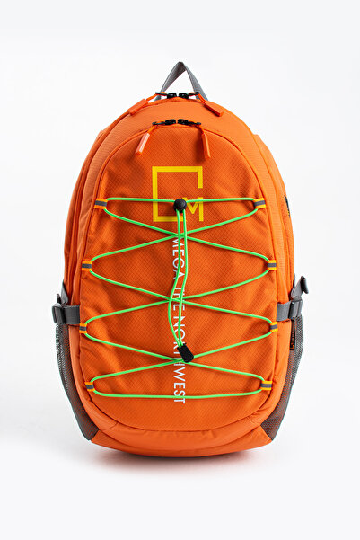 travelpolo Turuncu - Yeşil İpli Laptop Bölmeli Kamp Çantası 6007