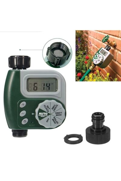 Generic مؤقت مياه ري الحدائق من SKEIDO، جهاز تحكم مؤقت الصنبور الإلكتروني الأ...