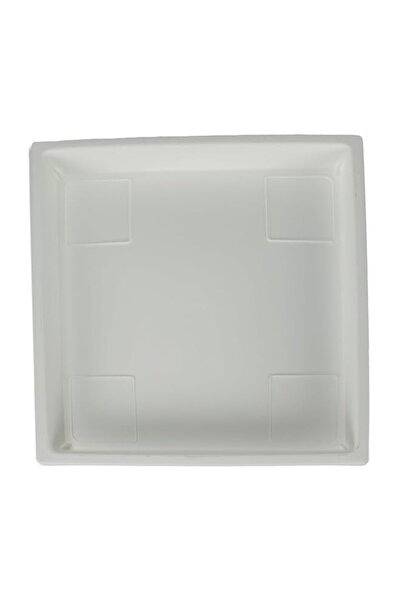 Generic صحن نباتات بلاستيكي مربع الشكل مقاس 14 بوصة من شركة HC - صواني نباتات...