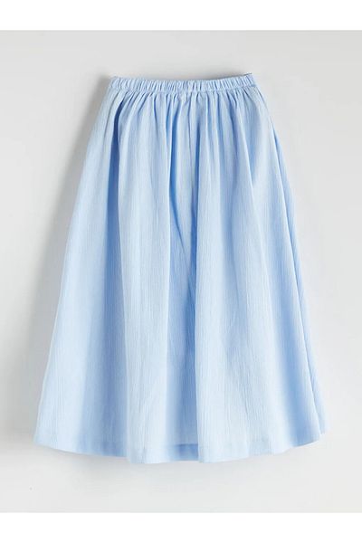 LC Waikiki Lcw Kids Blue Elastic Waist Girl's Skirt