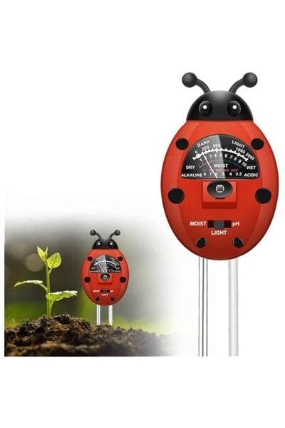 Generic جهاز قياس درجة حموضة التربة NALACAL، مجموعة اختبار التربة 3 في 1 مع ر...