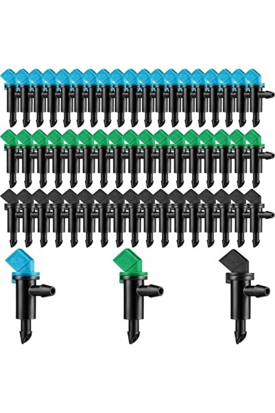 Generic 60 Pieces Drip Emitter, Garden Flag Irrigation Dripper in 3 Sizes, Ga...