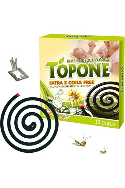 Generic SKY-TOUCH 12PCS Mosquito Repellent Incense Coil, Natural Effective Re...