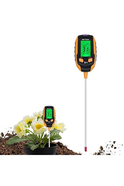 Generic جهاز قياس رطوبة التربة Mcbazel، جهاز قياس رطوبة التربة الرقمي 4 في 1 ...