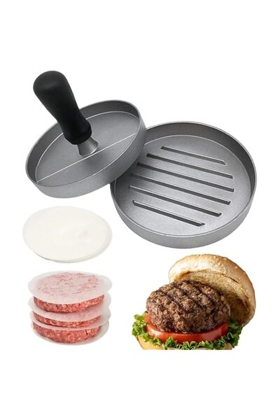 Generic Burger Press, Stainless Steel Hamburger Press Patty Maker, Non-Stick ...