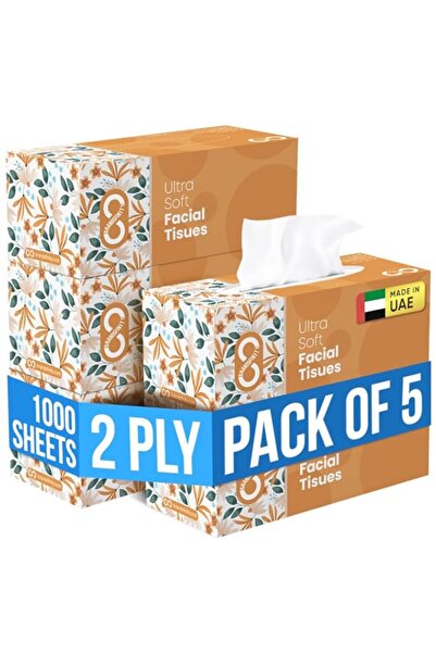 Generic علبة مناديل وجه من براندسفينيتي مكونة من طبقتين - إجمالي 1000 ورقة - ...