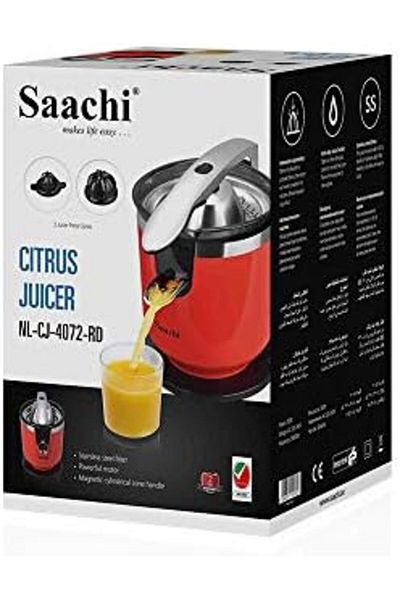 SAACHİ Citrus Juicer NL-CJ-4072 With Stainless Steel Filter (Red)