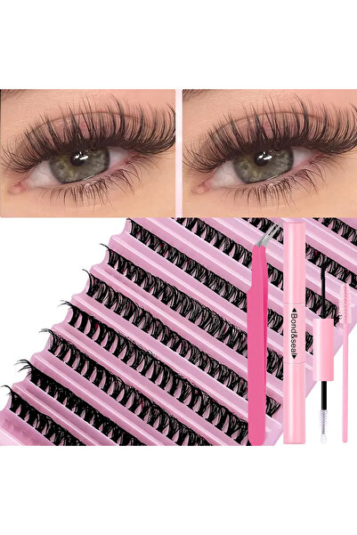 Belora Kit extensii gene CU lipici și pensetă, curbură D - B