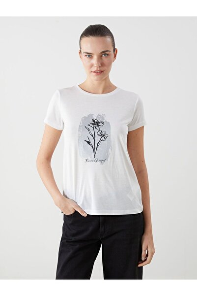 LC Waikiki Crew Neck Floral Women's T-Shirt