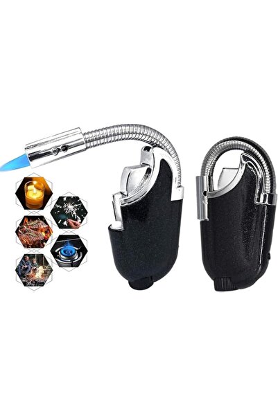 Generic Torch Lighter with 360° Flexible Neck, Windproof & Adjustable Flame f...