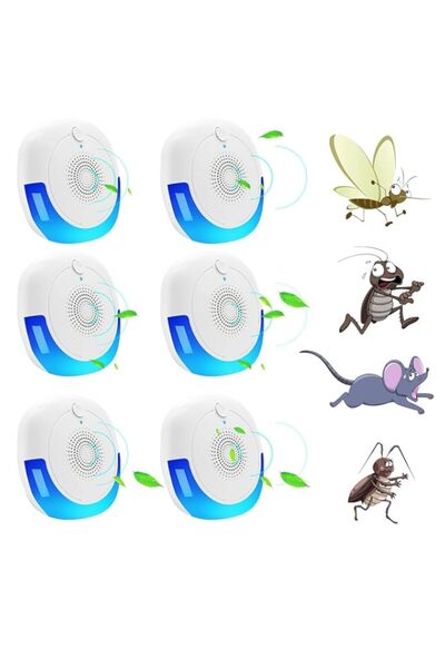 Generic جهاز طرد الآفات بالموجات فوق الصوتية SYOSI، عبوة من 6 قطع، طارد للآفا...