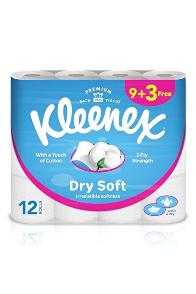 Generic ورق تواليت كلينكس جاف وناعم، مكون من طبقتين، 12 لفة × 200 ورقة، منادي...