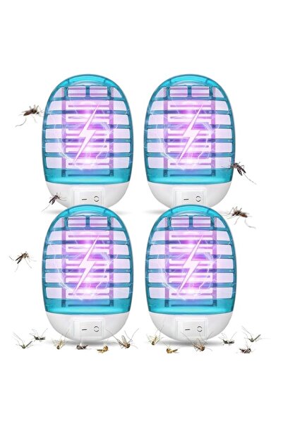 Generic جهاز HIQUAY Bug Zapper Plug in، 4 قطع قاتلة للبعوض داخل المنزل، طارد ...