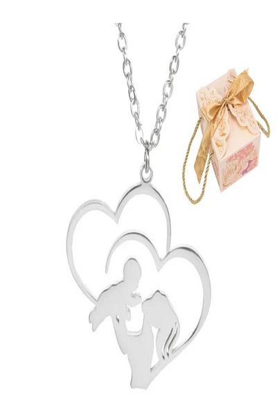 CUSTITO A heart that says it all — Mother and Baby Pendant