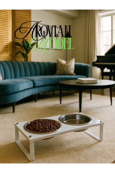 Okay Healthy Eating Stand for Cats and Dogs, Stylish Design and Non-Slip Feet