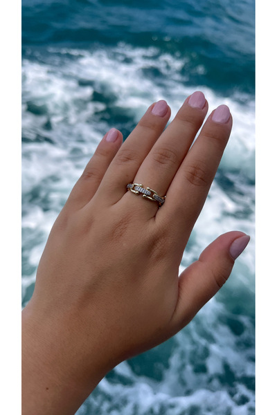 ZEYCE خاتم تيفاني موديل حجري قابل للتعديل