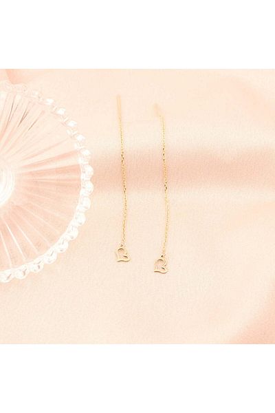 Bijuteria SORELLY Cercei Aur 14k Fir Inima