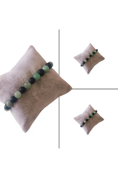 devritarz Onyx Green Quartz Stone Healing Natural Stone Bracelet Design