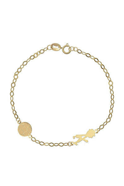 Bijuteria SORELLY Bratara Aur 14k Copii Fotbal