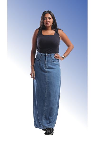 SUGA Summer maxi denim skirt