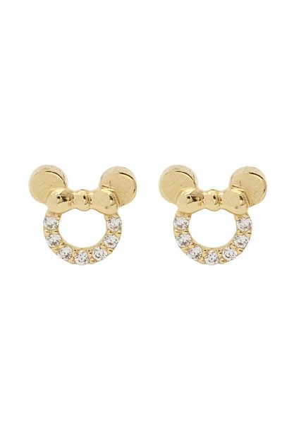 Bijuteria SORELLY Cercei Aur 14k Minnie Mouse cu Pietre Zirconia