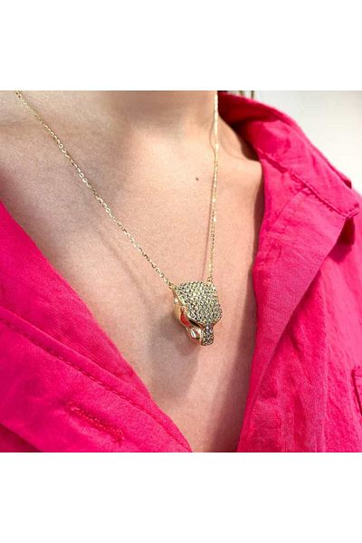 Bijuteria SORELLY Lant Aur 14k Cap de Pantera