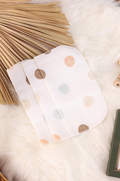 kidello Circle Patterned 7-Piece Muslin Baby Mouth Wipes