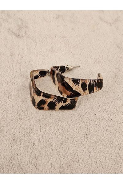 SiestaAccessories Leopard Pattern Acrylic Earrings