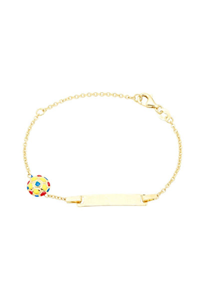 Bijuteria SORELLY Bratara Aur 14k Copii Minge de Fotbal Romania