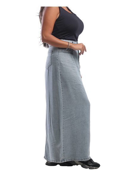 SUGA Summer maxi denim skirt