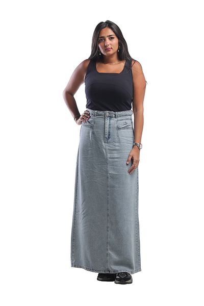 SUGA Summer maxi denim skirt