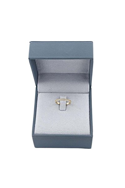 Bijuteria SORELLY Inel Aur 14k Eternity cu Pietre Albe 2 mm 8