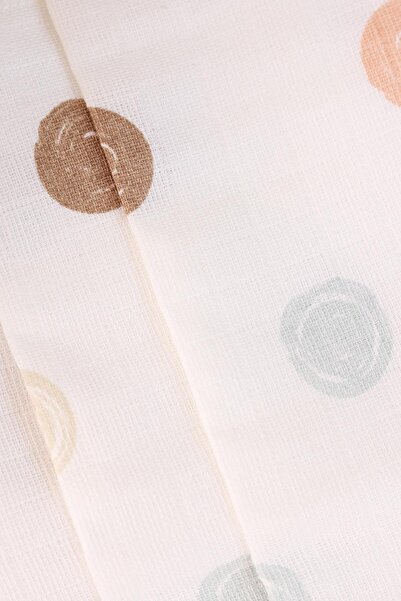 kidello Circle Patterned 7-Piece Muslin Baby Mouth Wipes