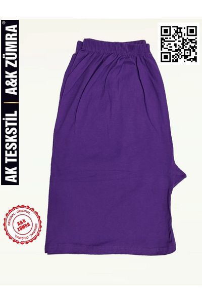 A&K ZÜMRA Model Mother Leggings și pantaloni scurți din bumbac pieptănat până la genunchi Plus Size Mesh