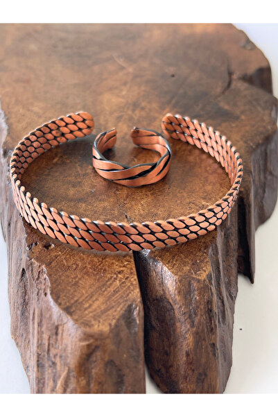 Rupen Kraft سوار نحاسي قابل للتعديل مصنوع من النحاس الخالص بنسبة 100%، مزيج م...